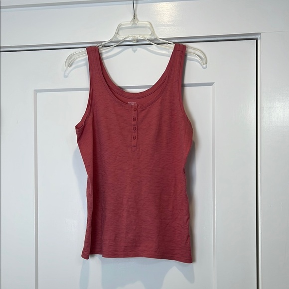 Market & Spruce pink Fitted Sleeveless Tank Top size small. - Picture 3 of 7